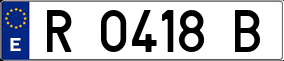 Trailer License Plate